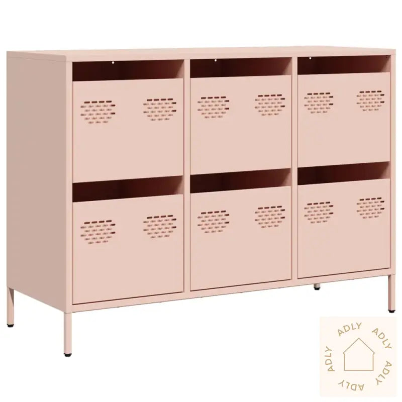 Skjenk Rosa 101,5X39X73,5 Cm Kaldvalset Stål