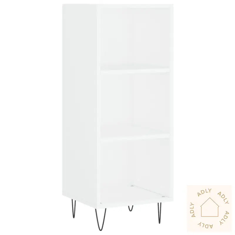 Skjenk Hvit 34,5X32,5X90 Cm Konstruert Tre