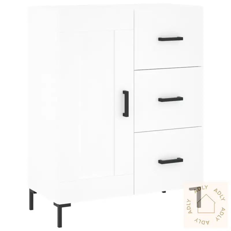 Skjenk Hvit 69,5X34X90 Cm Konstruert Tre