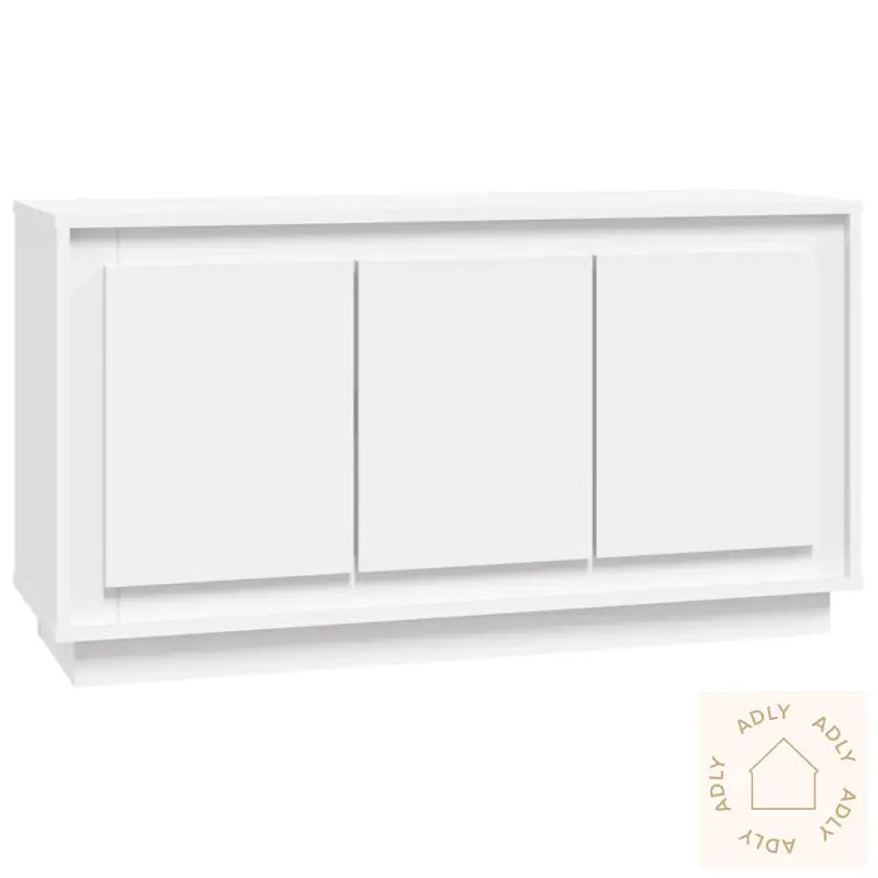 Skjenk Hvit 102X35X55 Cm Konstruert Tre