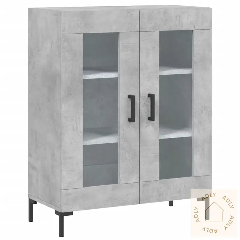 Skjenk Betonggrå 69,5X34X90 Cm Konstruert Tre