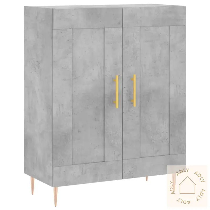 Skjenk Betonggrå 69,5X34X90 Cm Konstruert Tre