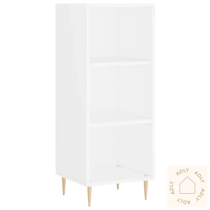Skjenk Hvit 34,5X32,5X90 Cm Konstruert Tre