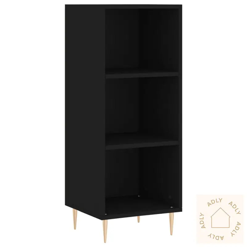 Skjenk Svart 34,5X32,5X90 Cm Konstruert Tre