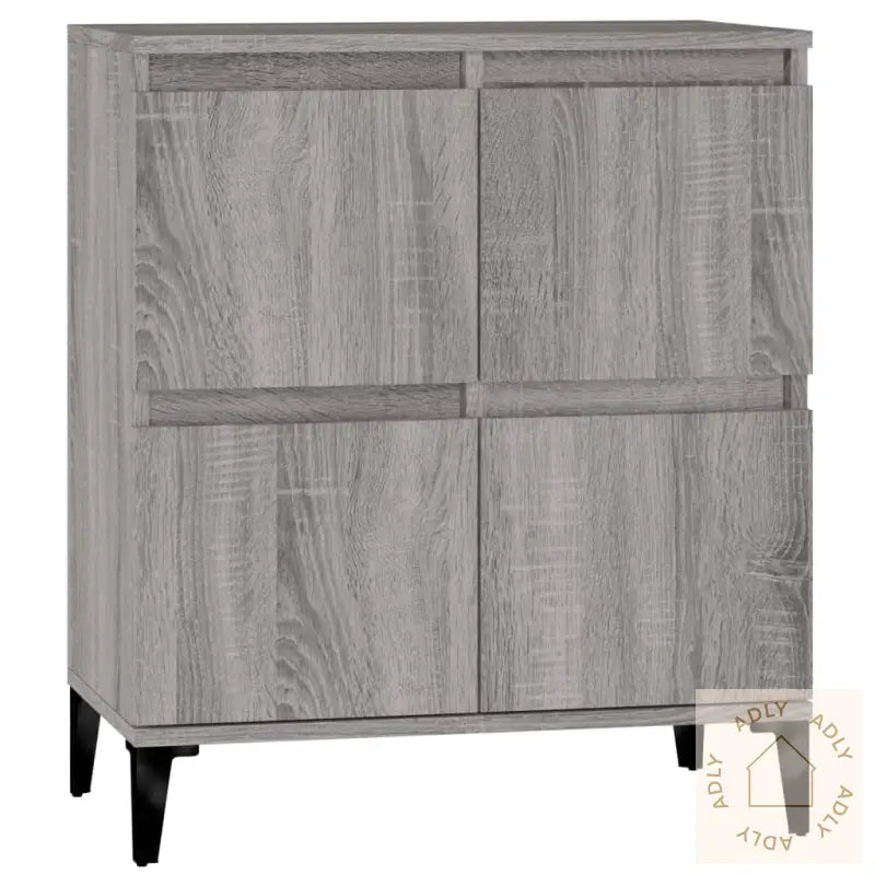 Skjenk Grå Sonoma 60X35X70 Cm Konstruert Tre