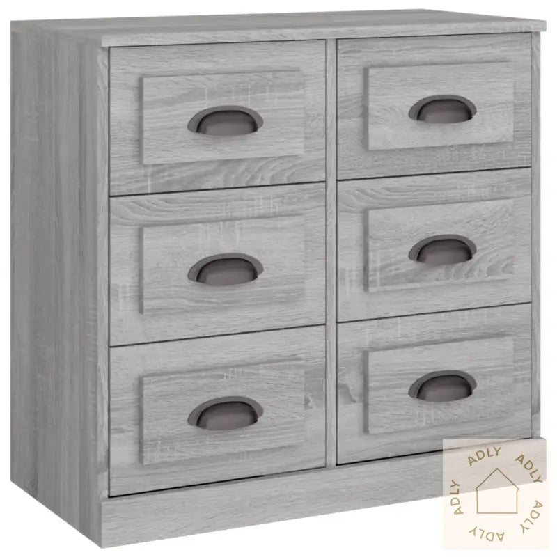 Skjenk Grå Sonoma 70X35,5X67,5 Cm Konstruert Tre