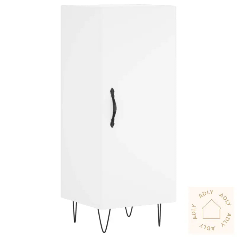 Skjenk Hvit 34,5X34X90 Cm Konstruert Tre