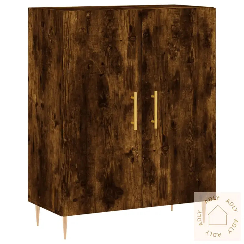 Skjenk Røkt Eik 69,5X34X90 Cm Konstruert Tre