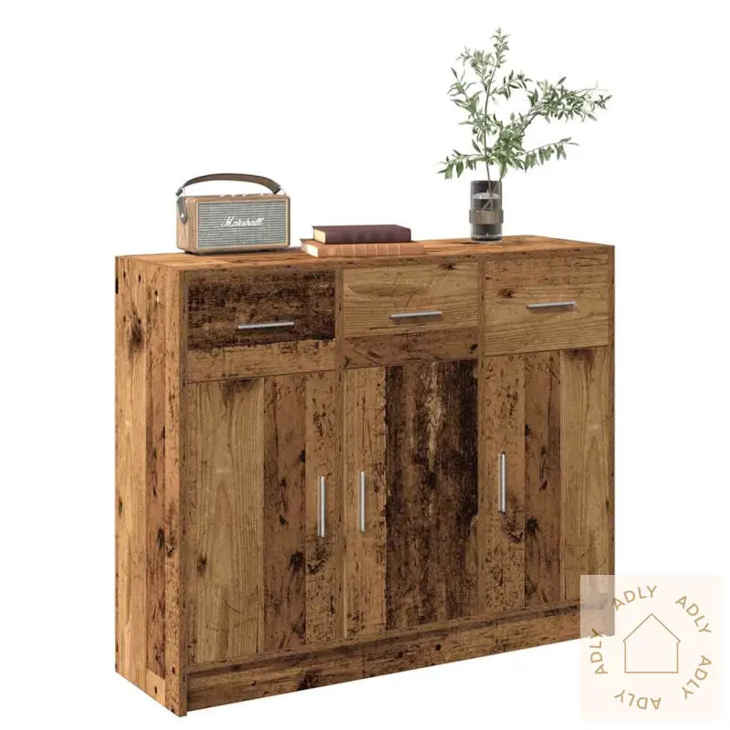 Skjenk Gammelt Tre 91X28X75 Cm Konstruert Tre