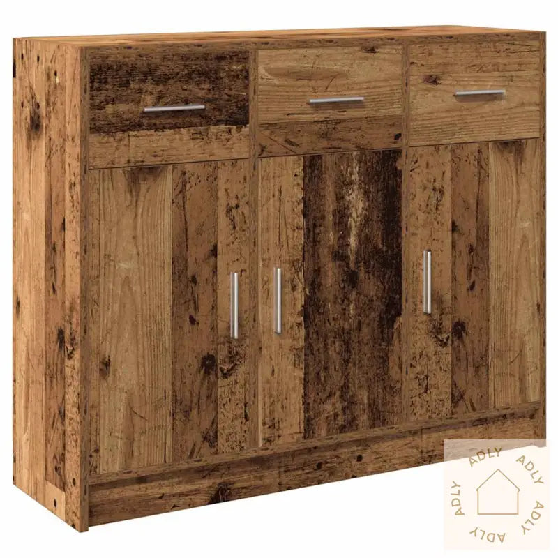 Skjenk Gammelt Tre 91X28X75 Cm Konstruert Tre