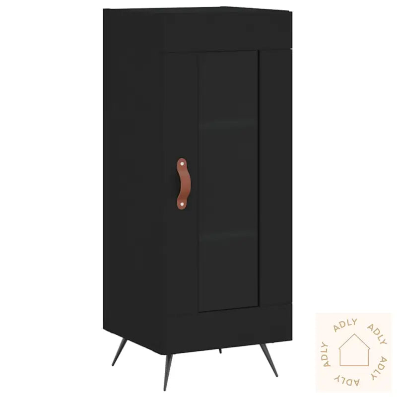 Skjenk Svart 34,5X34X90 Cm Konstruert Tre