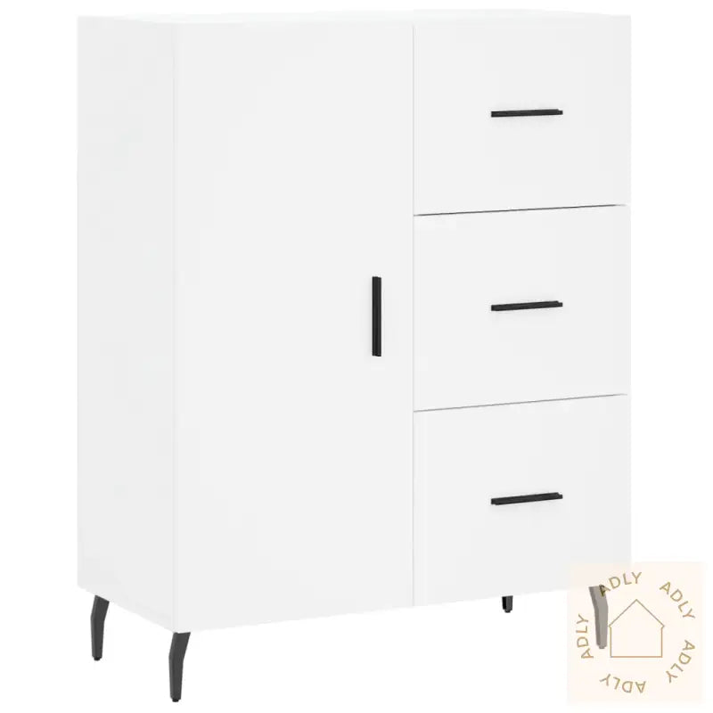Skjenk Hvit 69,5X34X90 Cm Konstruert Tre