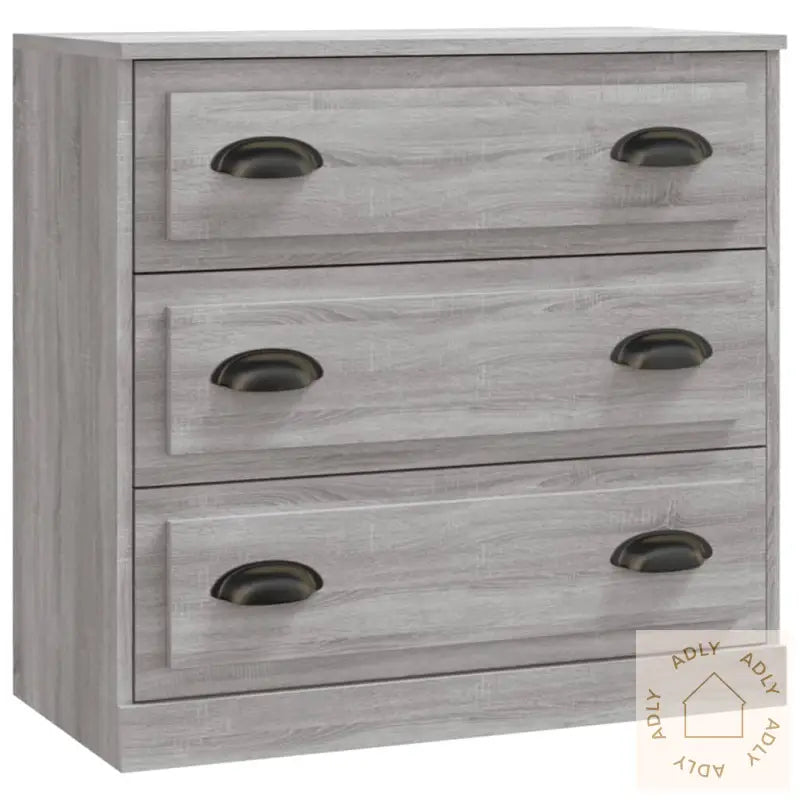 Skjenk Grå Sonoma 70X35,5X67,5 Cm Konstruert Tre
