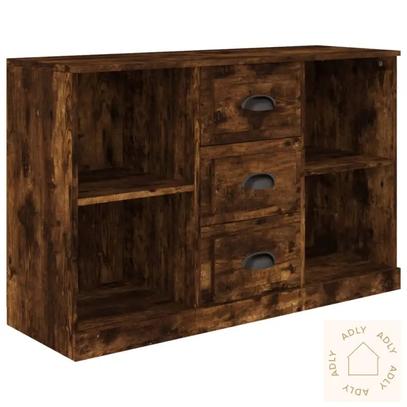 Skjenk Røkt Eik 104,5X35,5X67,5 Cm Konstruert Tre
