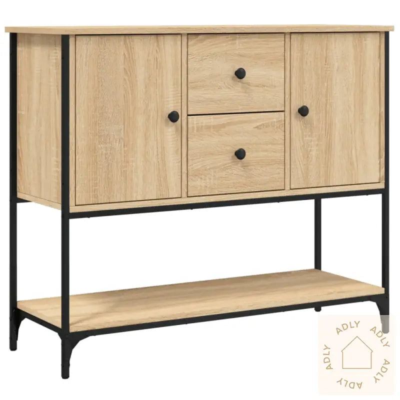 Skjenk Sonoma Eik 100X36X85 Cm Konstruert Tre