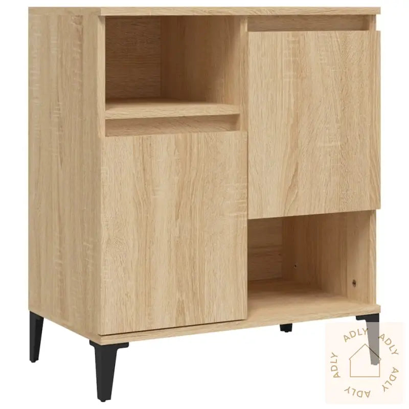 Skjenk Sonoma Eik 60X35X70 Cm Konstruert Tre