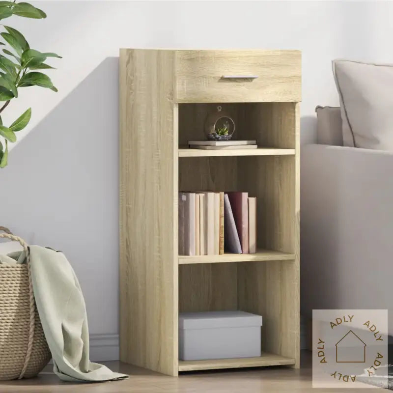 Skjenk Sonoma Eik 40X42,5X93 Cm Konstruert Tre