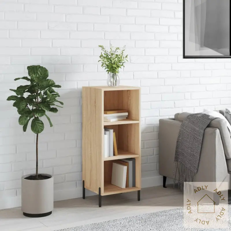 Skjenk Sonoma Eik 34,5X32,5X90 Cm Konstruert Tre