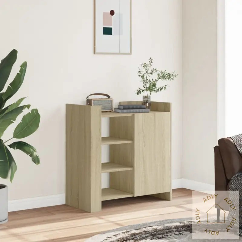Skjenk Sonoma Eik 73,5X35X75 Cm Konstruert Tre