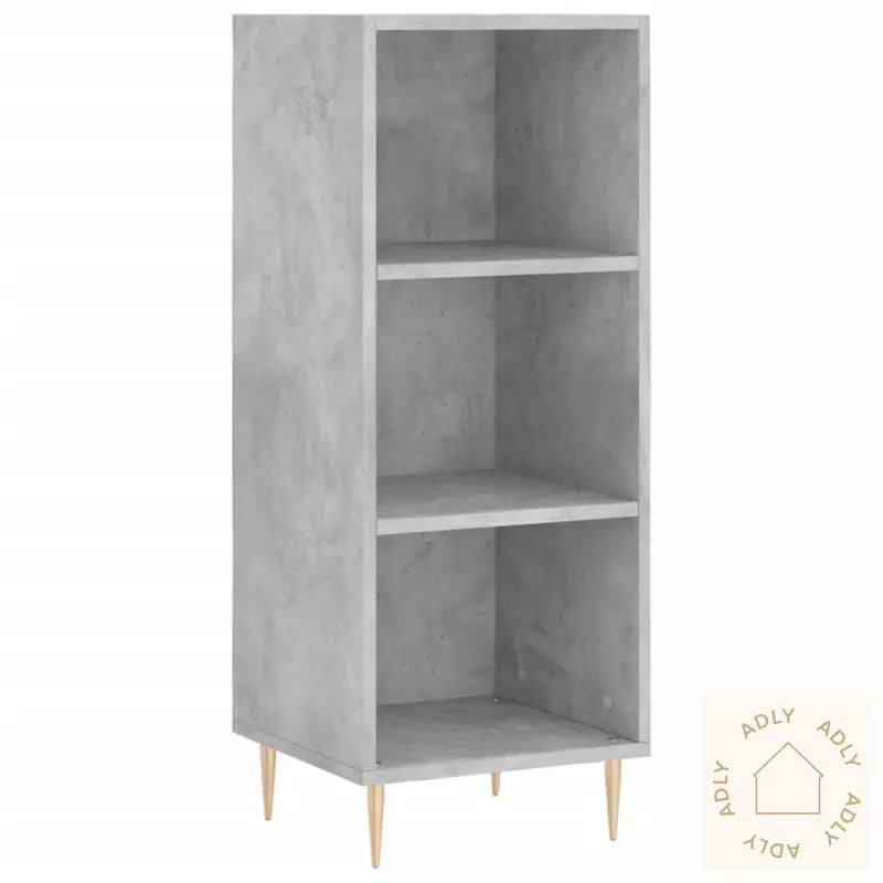 Skjenk Betonggrå 34,5X32,5X90 Cm Konstruert Tre