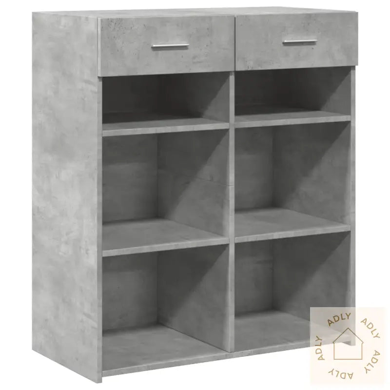 Skjenk Betonggrå 80X42,5X93 Cm Konstruert Tre