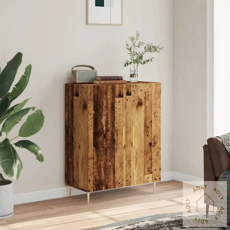 Skjenk Gammelt Tre 69,5X34X90 Cm Konstruert Tre