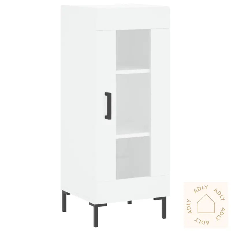 Skjenk Hvit 34,5X34X90 Cm Konstruert Tre