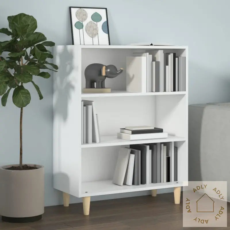Skjenk Hvit 69,5X32,5X90 Cm Konstruert Tre