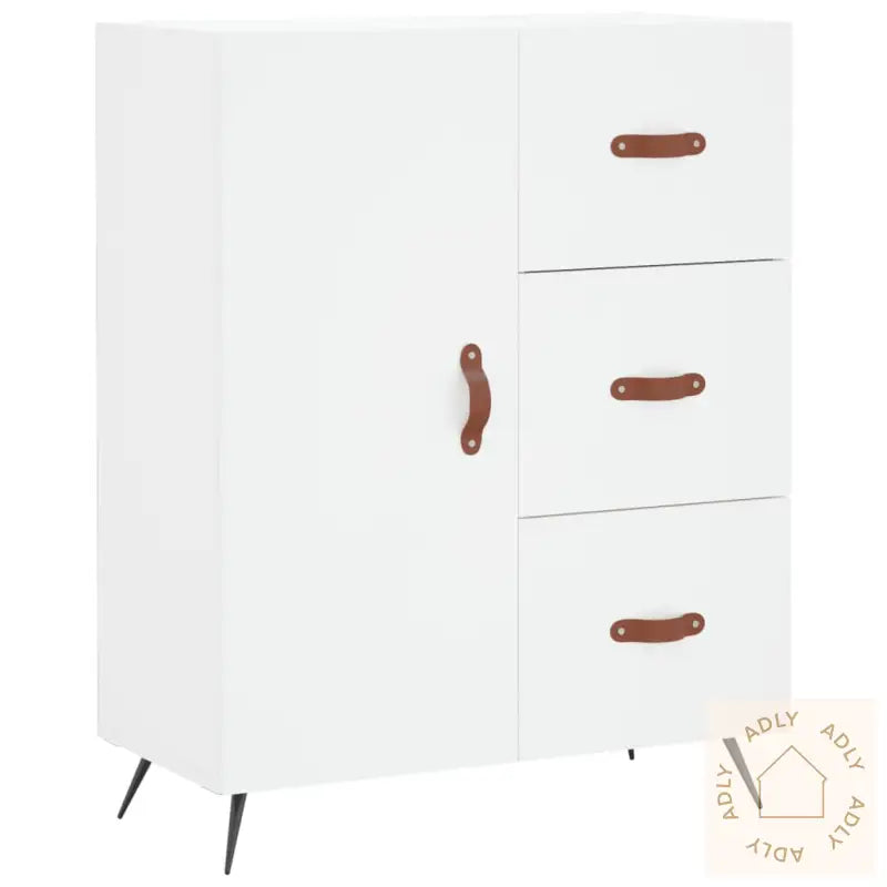 Skjenk Hvit 69,5X34X90 Cm Konstruert Tre