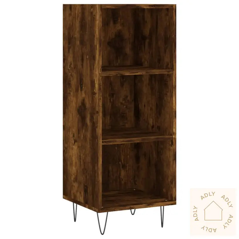 Skjenk Røkt Eik 34,5X32,5X90 Cm Konstruert Tre