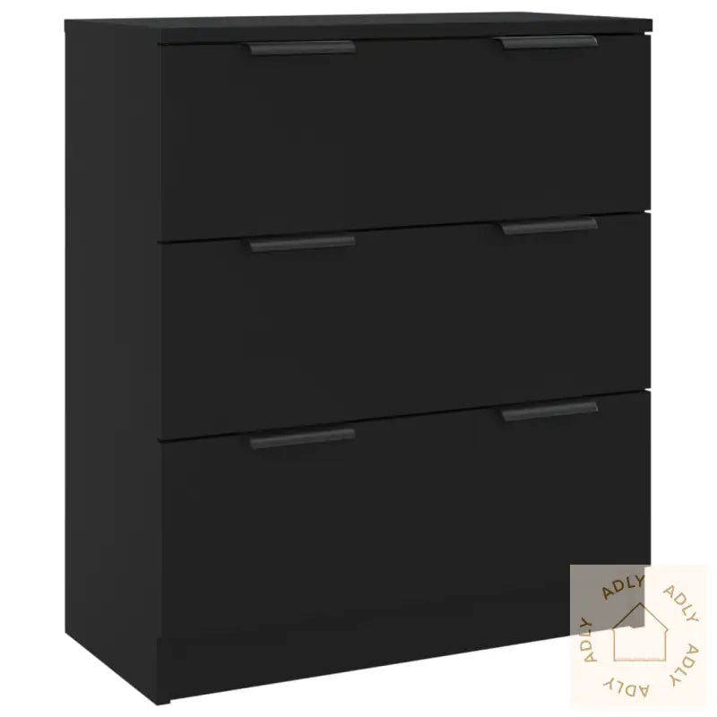 Sidebord Svart 60X30X70 Cm Konstruert Tre