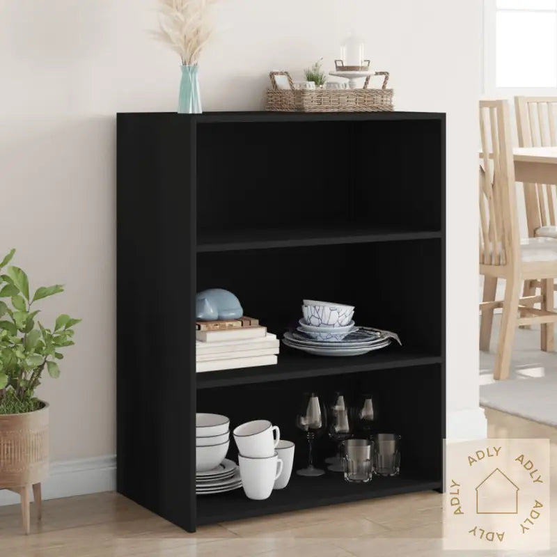 Skjenk Svart 70X41X93 Cm Konstruert Tre