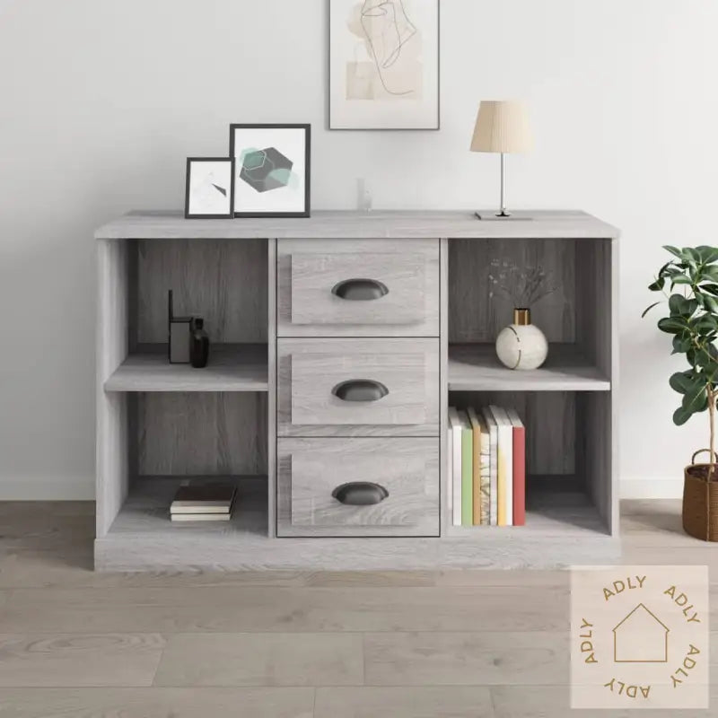 Skjenk Grå Sonoma 104,5X35,5X67,5 Cm Konstruert Tre