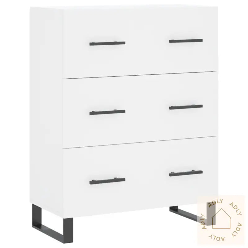 Skjenk Hvit 69,5X34X90 Cm Konstruert Tre