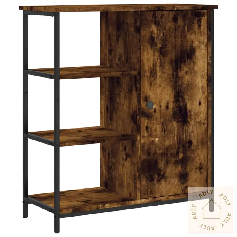 Skjenk Røkt Eik 70X30X80 Cm Konstruert Tre