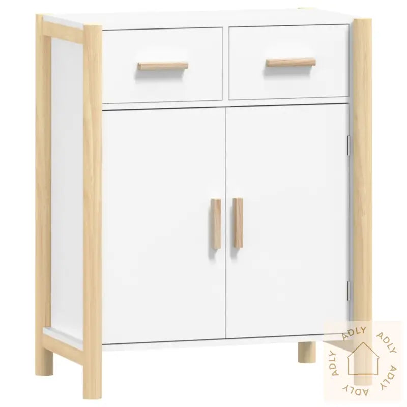 Skjenk Hvit 62X38X75 Cm Konstruert Tre