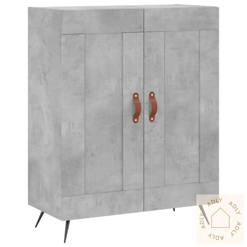 Skjenk Betonggrå 69,5X34X90 Cm Konstruert Tre