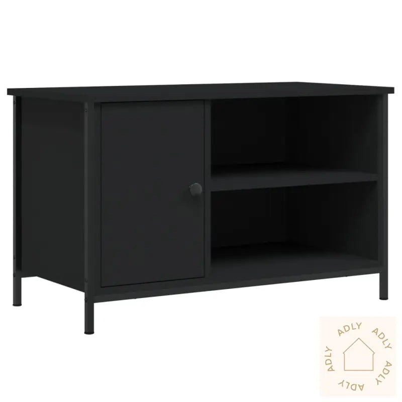 Tv-Benk Svart 80X40X50 Cm Konstruert Tre