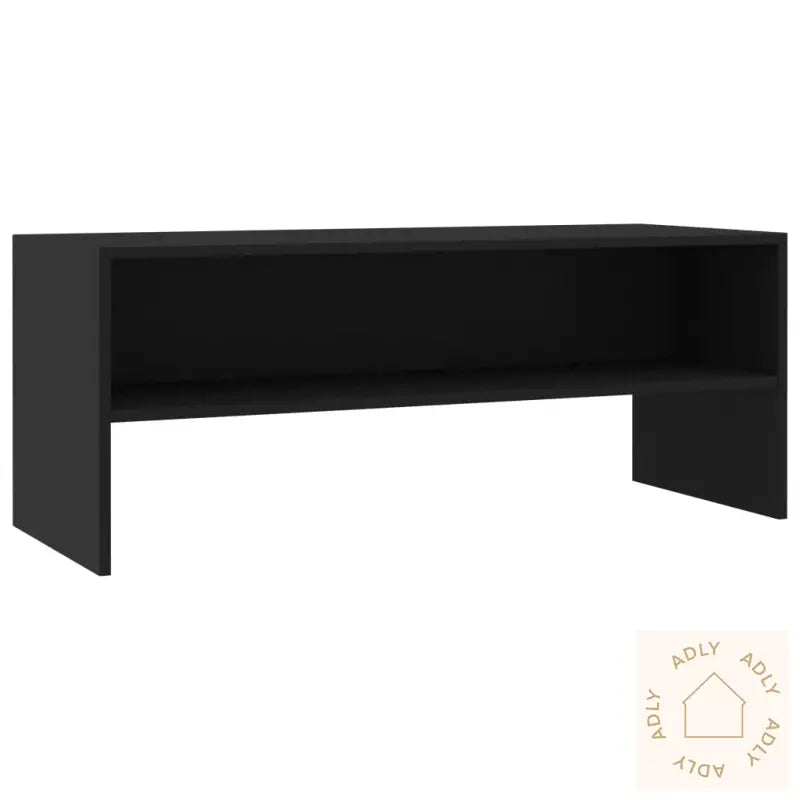 Tv-Benk Svart 100X40X40 Cm Konstruert Tre