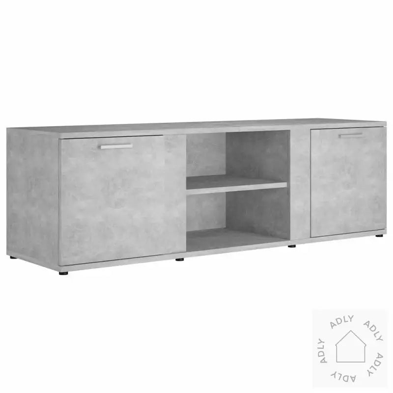Tv-Benk Betonggrå 120X34X37 Cm Konstruert Tre