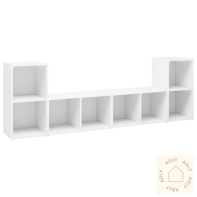Tv-Benker 4 Stk Hvit 72X35X36,5 Cm Konstruert Tre
