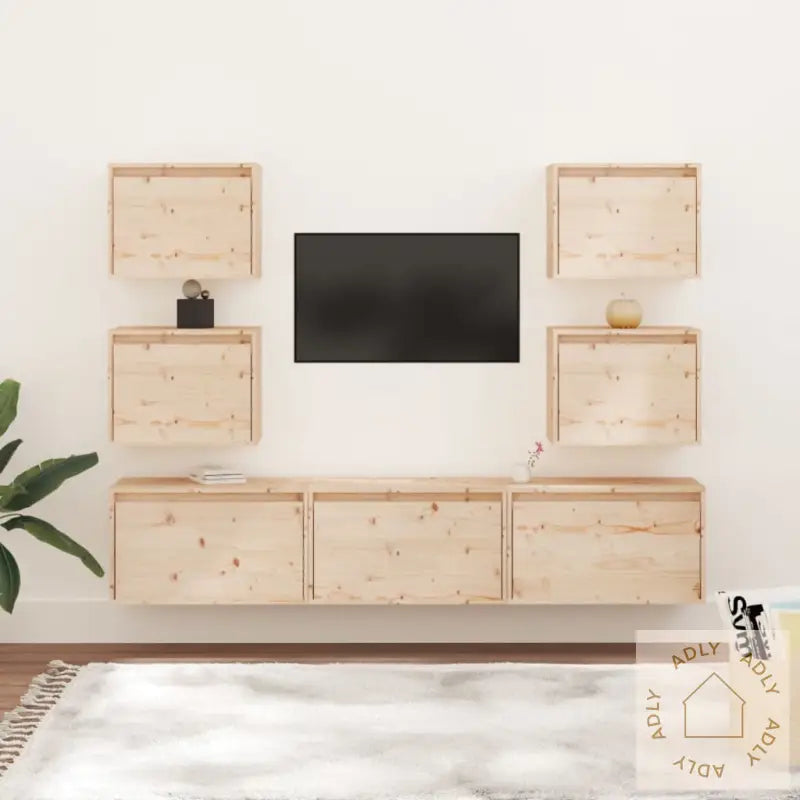 Tv-Benker 7 Stk Heltre Furu