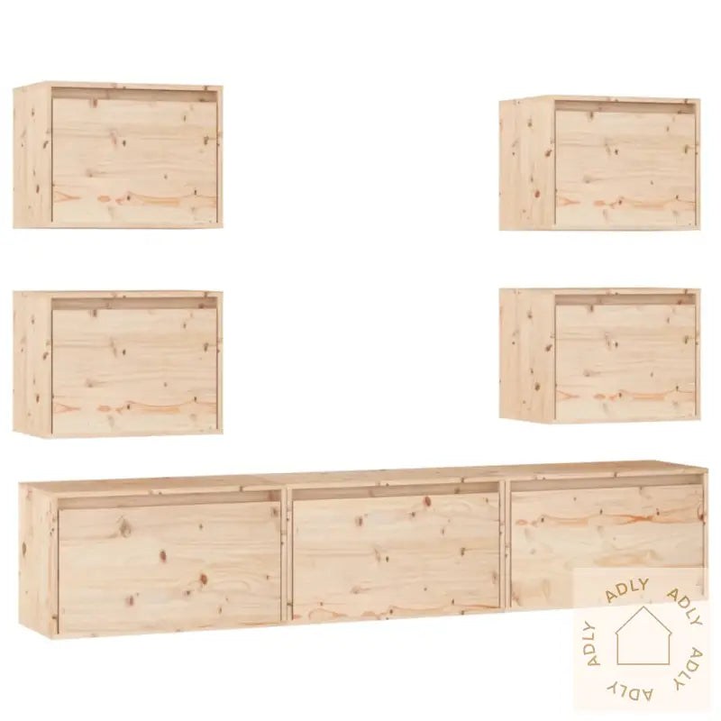 Tv-Benker 7 Stk Heltre Furu