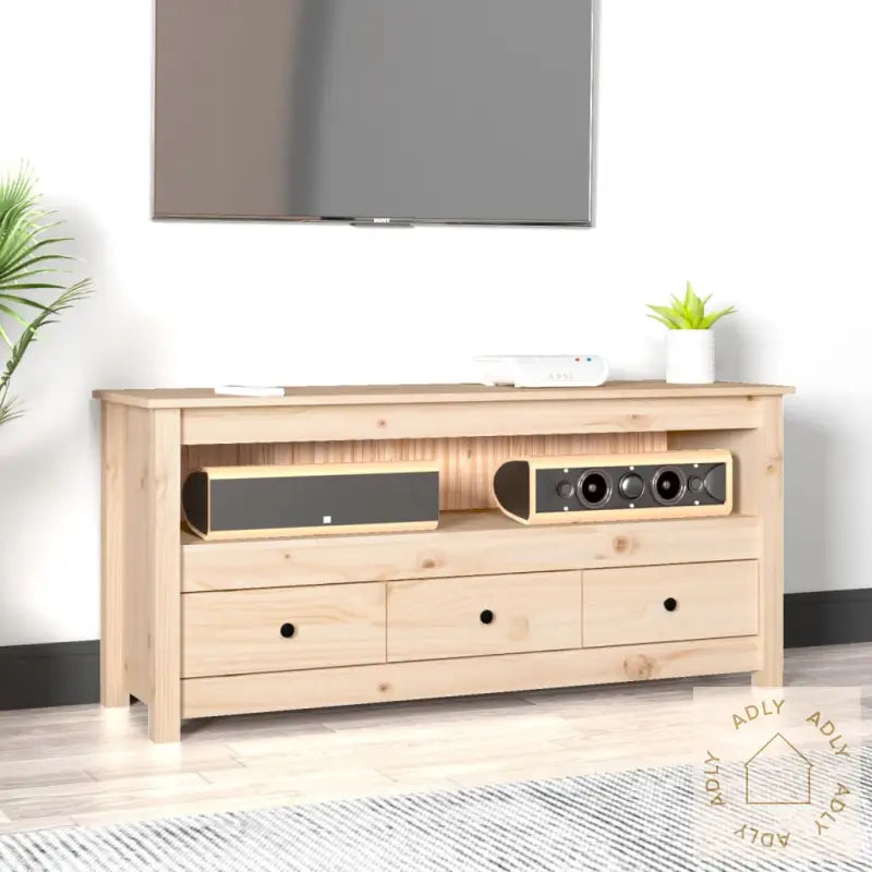 Tv-Benk 114X35X52 Cm Heltre Furu