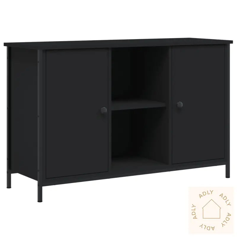 Tv-Benk Svart 100X35X65 Cm Konstruert Tre