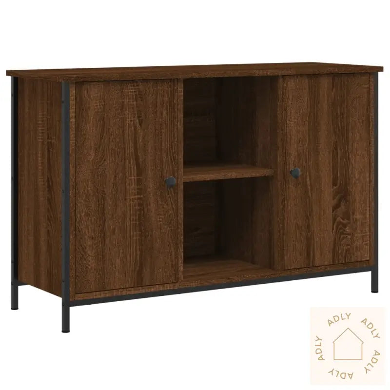 Tv-Benk Sonoma Eik 100X35X65 Cm Konstruert Tre