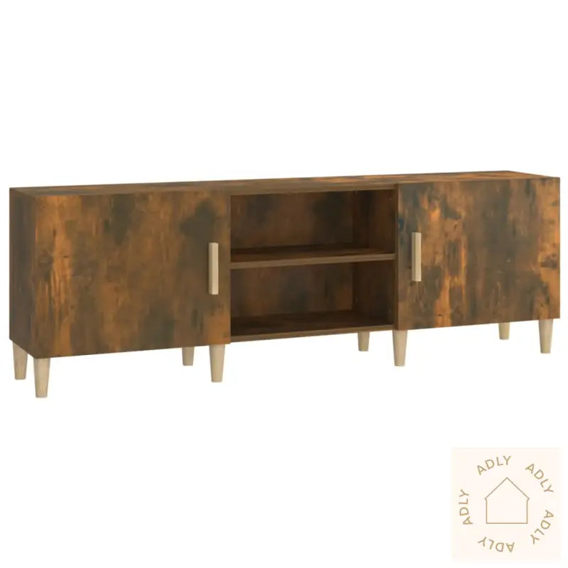 Tv-Benk Røkt Eik 150X30X50 Cm Konstruert Tre