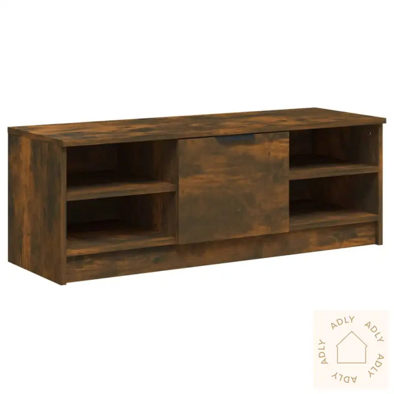 Tv-Benk Røkt Eik 102X35,5X36,5 Cm Konstruert Tre