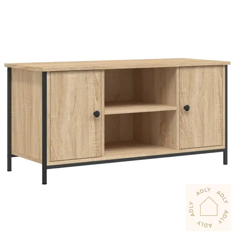 Tv-Benk Sonoma Eik 100X40X50 Cm Konstruert Tre
