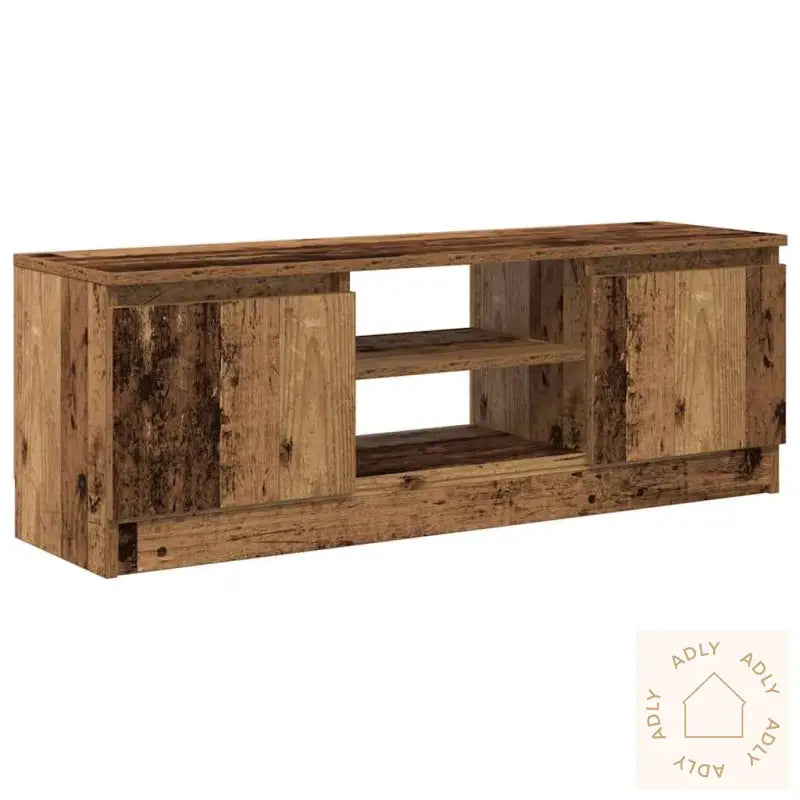 Tv-Benk Gammelt Tre 102X30X36 Cm Konstruert Tre